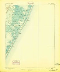 Long Beach New Jersey Historical topographic map, 1:62500 scale, 15 X 15 Minute, Year 1893