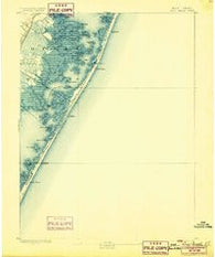 Long Beach New Jersey Historical topographic map, 1:62500 scale, 15 X 15 Minute, Year 1893