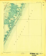 Long Beach New Jersey Historical topographic map, 1:62500 scale, 15 X 15 Minute, Year 1893