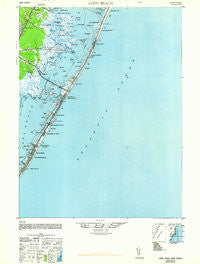 Long Beach New Jersey Historical topographic map, 1:62500 scale, 15 X 15 Minute, Year 1948