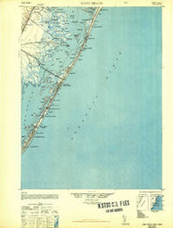 Long Beach New Jersey Historical topographic map, 1:62500 scale, 15 X 15 Minute, Year 1948