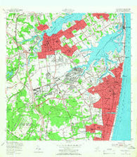 Long Branch New Jersey Historical topographic map, 1:24000 scale, 7.5 X 7.5 Minute, Year 1954