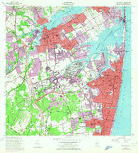 Long Branch New Jersey Historical topographic map, 1:24000 scale, 7.5 X 7.5 Minute, Year 1954