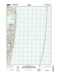 Long Branch East New Jersey Current topographic map, 1:24000 scale, 7.5 X 7.5 Minute, Year 2016