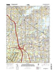 Long Branch West New Jersey Current topographic map, 1:24000 scale, 7.5 X 7.5 Minute, Year 2016