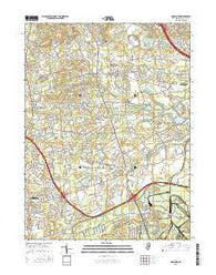 Marlboro New Jersey Current topographic map, 1:24000 scale, 7.5 X 7.5 Minute, Year 2016
