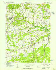 Marlboro New Jersey Historical topographic map, 1:24000 scale, 7.5 X 7.5 Minute, Year 1954