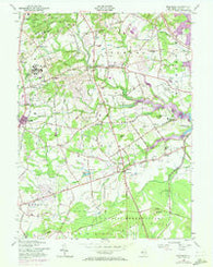 Marlboro New Jersey Historical topographic map, 1:24000 scale, 7.5 X 7.5 Minute, Year 1954