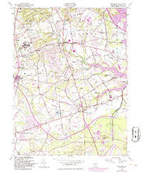Marlboro New Jersey Historical topographic map, 1:24000 scale, 7.5 X 7.5 Minute, Year 1954