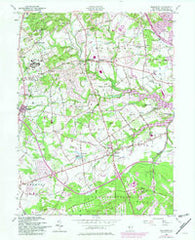 Marlboro New Jersey Historical topographic map, 1:24000 scale, 7.5 X 7.5 Minute, Year 1954
