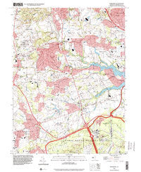 Marlboro New Jersey Historical topographic map, 1:24000 scale, 7.5 X 7.5 Minute, Year 1995