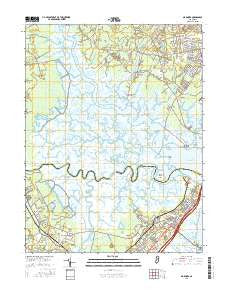 Marmora New Jersey Current topographic map, 1:24000 scale, 7.5 X 7.5 Minute, Year 2016