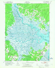 Marmora New Jersey Historical topographic map, 1:24000 scale, 7.5 X 7.5 Minute, Year 1952