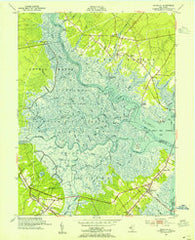 Marmora New Jersey Historical topographic map, 1:24000 scale, 7.5 X 7.5 Minute, Year 1952