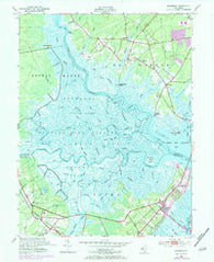 Marmora New Jersey Historical topographic map, 1:24000 scale, 7.5 X 7.5 Minute, Year 1952