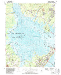Marmora New Jersey Historical topographic map, 1:24000 scale, 7.5 X 7.5 Minute, Year 1989