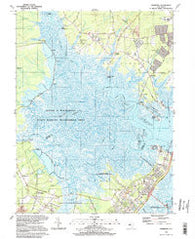 Marmora New Jersey Historical topographic map, 1:24000 scale, 7.5 X 7.5 Minute, Year 1994