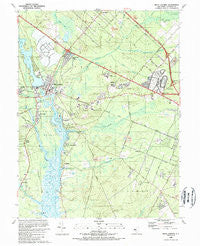 Mays Landing New Jersey Historical topographic map, 1:24000 scale, 7.5 X 7.5 Minute, Year 1989