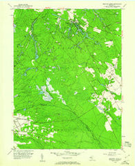 Medford Lakes New Jersey Historical topographic map, 1:24000 scale, 7.5 X 7.5 Minute, Year 1953