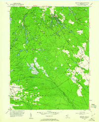 Medford Lakes New Jersey Historical topographic map, 1:24000 scale, 7.5 X 7.5 Minute, Year 1953
