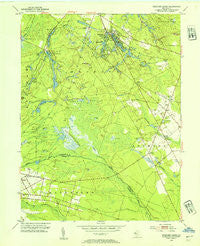 Medford Lakes New Jersey Historical topographic map, 1:24000 scale, 7.5 X 7.5 Minute, Year 1953
