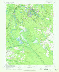 Medford Lakes New Jersey Historical topographic map, 1:24000 scale, 7.5 X 7.5 Minute, Year 1967