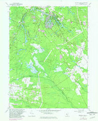 Medford Lakes New Jersey Historical topographic map, 1:24000 scale, 7.5 X 7.5 Minute, Year 1967