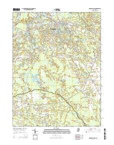 Medford Lakes New Jersey Historical topographic map, 1:24000 scale, 7.5 X 7.5 Minute, Year 2014