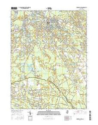 Medford Lakes New Jersey Current topographic map, 1:24000 scale, 7.5 X 7.5 Minute, Year 2016