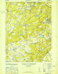 Mendham New Jersey Historical topographic map, 1:24000 scale, 7.5 X 7.5 Minute, Year 1947