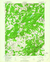 Mendham New Jersey Historical topographic map, 1:24000 scale, 7.5 X 7.5 Minute, Year 1954