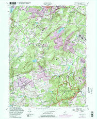 Mendham New Jersey Historical topographic map, 1:24000 scale, 7.5 X 7.5 Minute, Year 1954