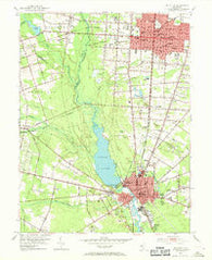 Millville New Jersey Historical topographic map, 1:24000 scale, 7.5 X 7.5 Minute, Year 1953