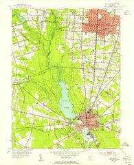 Millville New Jersey Historical topographic map, 1:24000 scale, 7.5 X 7.5 Minute, Year 1953