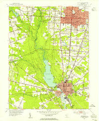 Millville New Jersey Historical topographic map, 1:24000 scale, 7.5 X 7.5 Minute, Year 1953