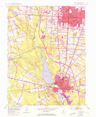 Millville New Jersey Historical topographic map, 1:24000 scale, 7.5 X 7.5 Minute, Year 1953
