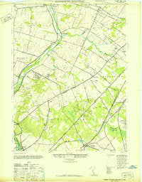Monmouth Junction New Jersey Historical topographic map, 1:24000 scale, 7.5 X 7.5 Minute, Year 1947
