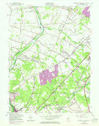 Monmouth Junction New Jersey Historical topographic map, 1:24000 scale, 7.5 X 7.5 Minute, Year 1954