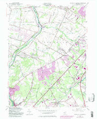 Monmouth Junction New Jersey Historical topographic map, 1:24000 scale, 7.5 X 7.5 Minute, Year 1954
