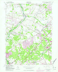 Monmouth Junction New Jersey Historical topographic map, 1:24000 scale, 7.5 X 7.5 Minute, Year 1954