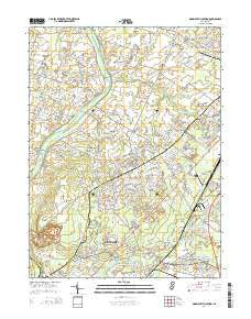 Monmouth Junction New Jersey Historical topographic map, 1:24000 scale, 7.5 X 7.5 Minute, Year 2014