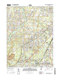 Monmouth Junction New Jersey Current topographic map, 1:24000 scale, 7.5 X 7.5 Minute, Year 2016