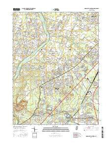 Monmouth Junction New Jersey Current topographic map, 1:24000 scale, 7.5 X 7.5 Minute, Year 2016
