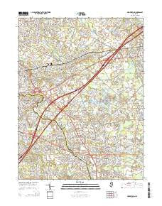 Moorestown New Jersey Historical topographic map, 1:24000 scale, 7.5 X 7.5 Minute, Year 2014