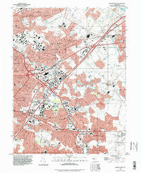 Moorestown New Jersey Historical topographic map, 1:24000 scale, 7.5 X 7.5 Minute, Year 1995
