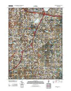 Morristown New Jersey Historical topographic map, 1:24000 scale, 7.5 X 7.5 Minute, Year 2011