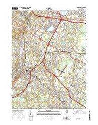 Morristown New Jersey Current topographic map, 1:24000 scale, 7.5 X 7.5 Minute, Year 2016