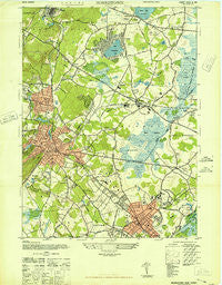 Morristown New Jersey Historical topographic map, 1:24000 scale, 7.5 X 7.5 Minute, Year 1947