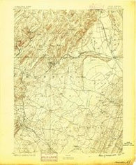 Morristown New Jersey Historical topographic map, 1:62500 scale, 15 X 15 Minute, Year 1888