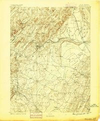 Morristown New Jersey Historical topographic map, 1:62500 scale, 15 X 15 Minute, Year 1888